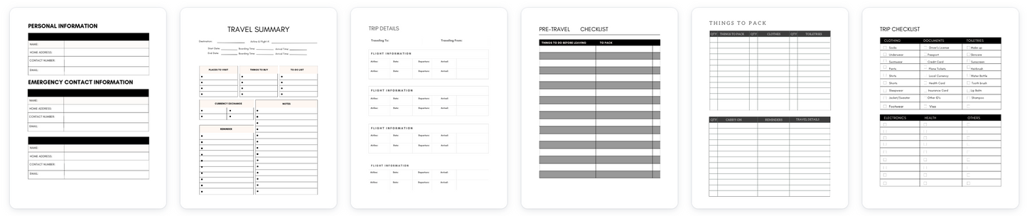 Travel Planning Template: The Easy Way to Plan Your Next Trip