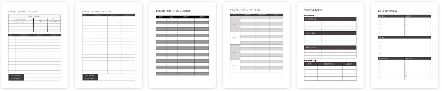 Travel Planning Template: The Easy Way to Plan Your Next Trip